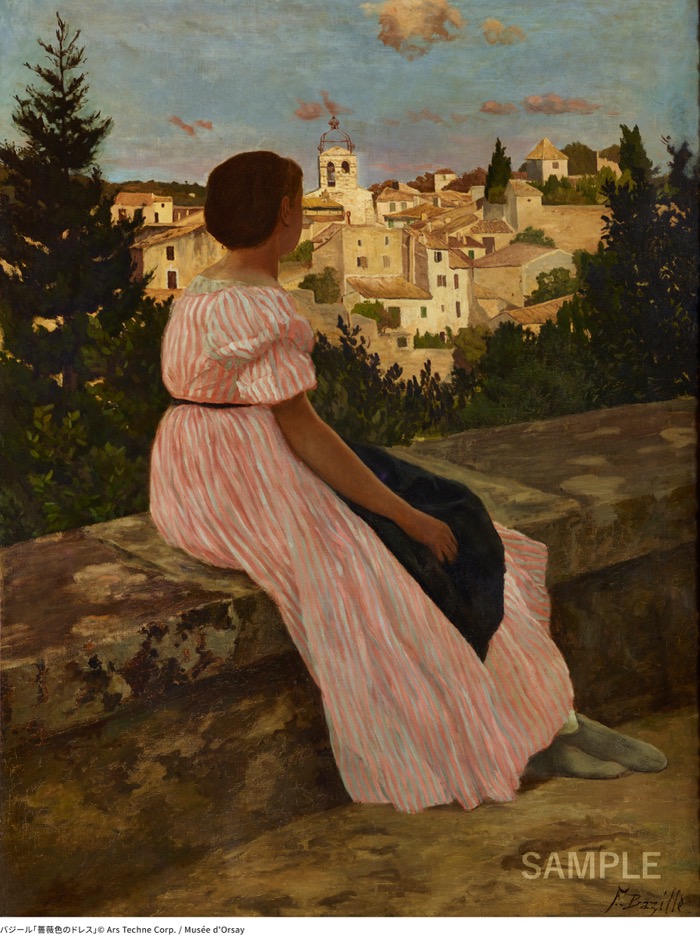 バジール「薔薇色のドレス」