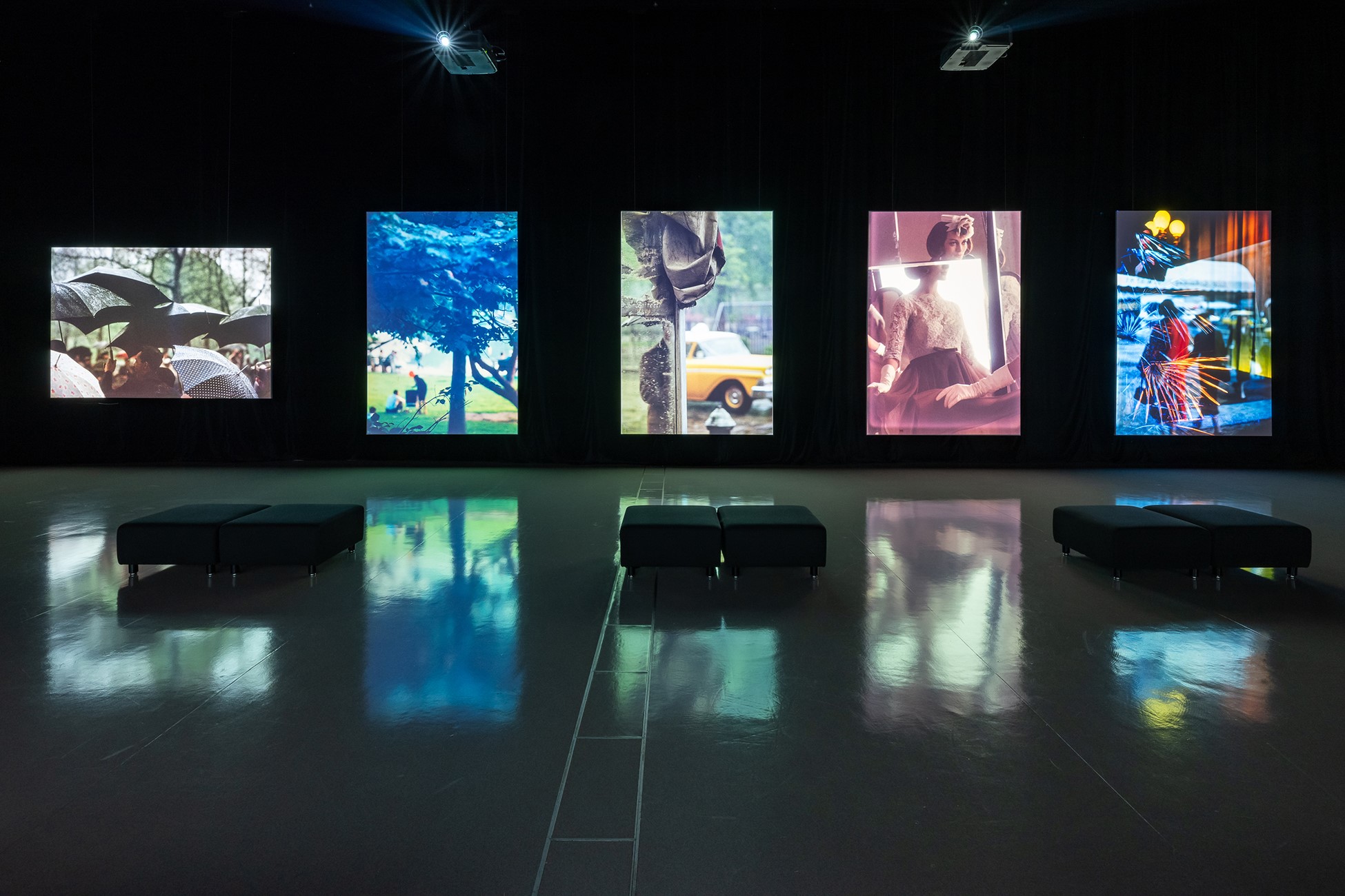 Bunkamura「ソール・ライターの原点 ニューヨークの色」展でのイマーシブな展示空間を実現する大規模プロジェクション 