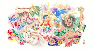 NTTグループねぶた原画「釈迦降誕」の NFT アート配布 